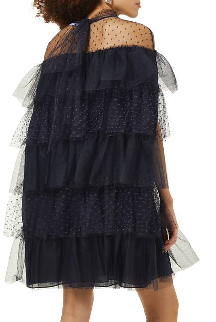Tiered Tulle Polka Dot Dress